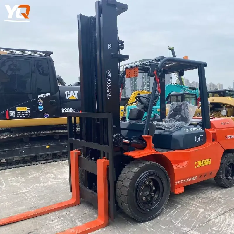 High Performance Heavy Duty Used Toyota 50 Forklift 5 Ton Supplier (1)