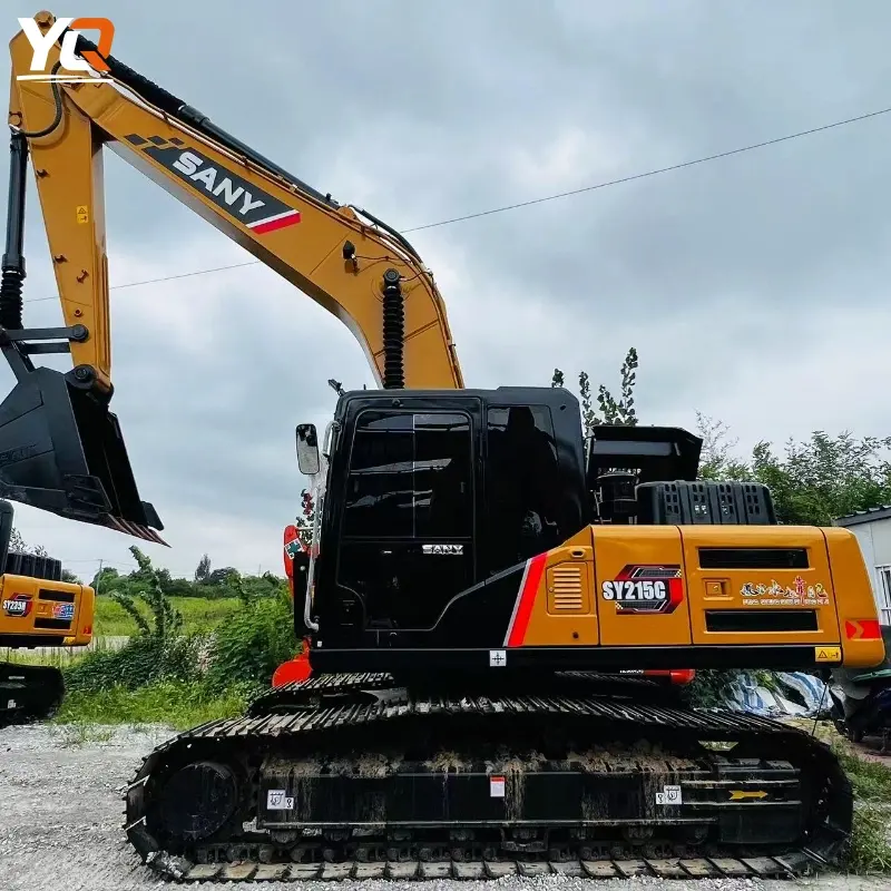 Original Used SANY SY215 Crawler Excavator Powerful Engineering Equipment