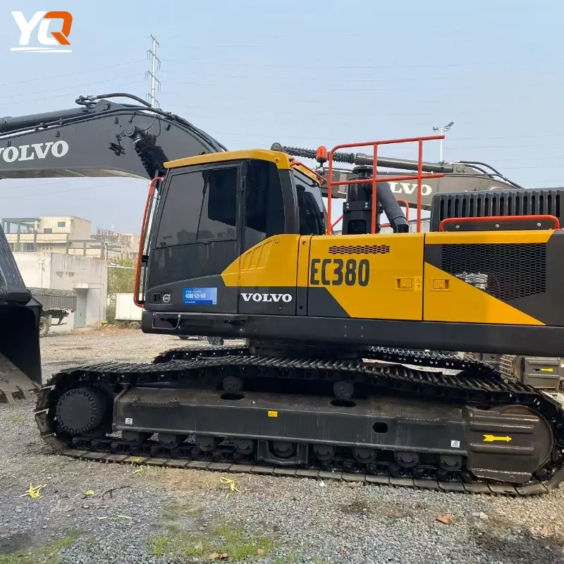 Original Used Volvo EC380 Crawler Excavator Well Maintained Construction Machine