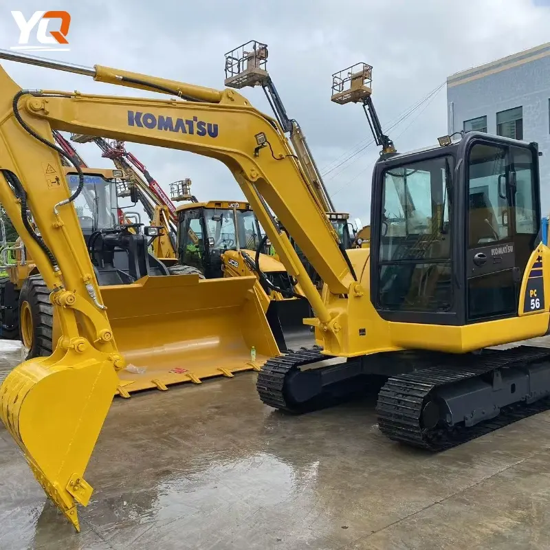 Second Hand Komatsu PC56 Mini Excavator Original Parts Good Working Condition