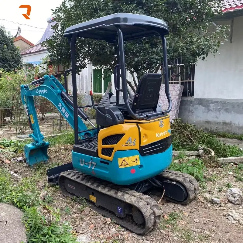 Small Used Kubota U17 Micro Excavator For Narrow Space Work